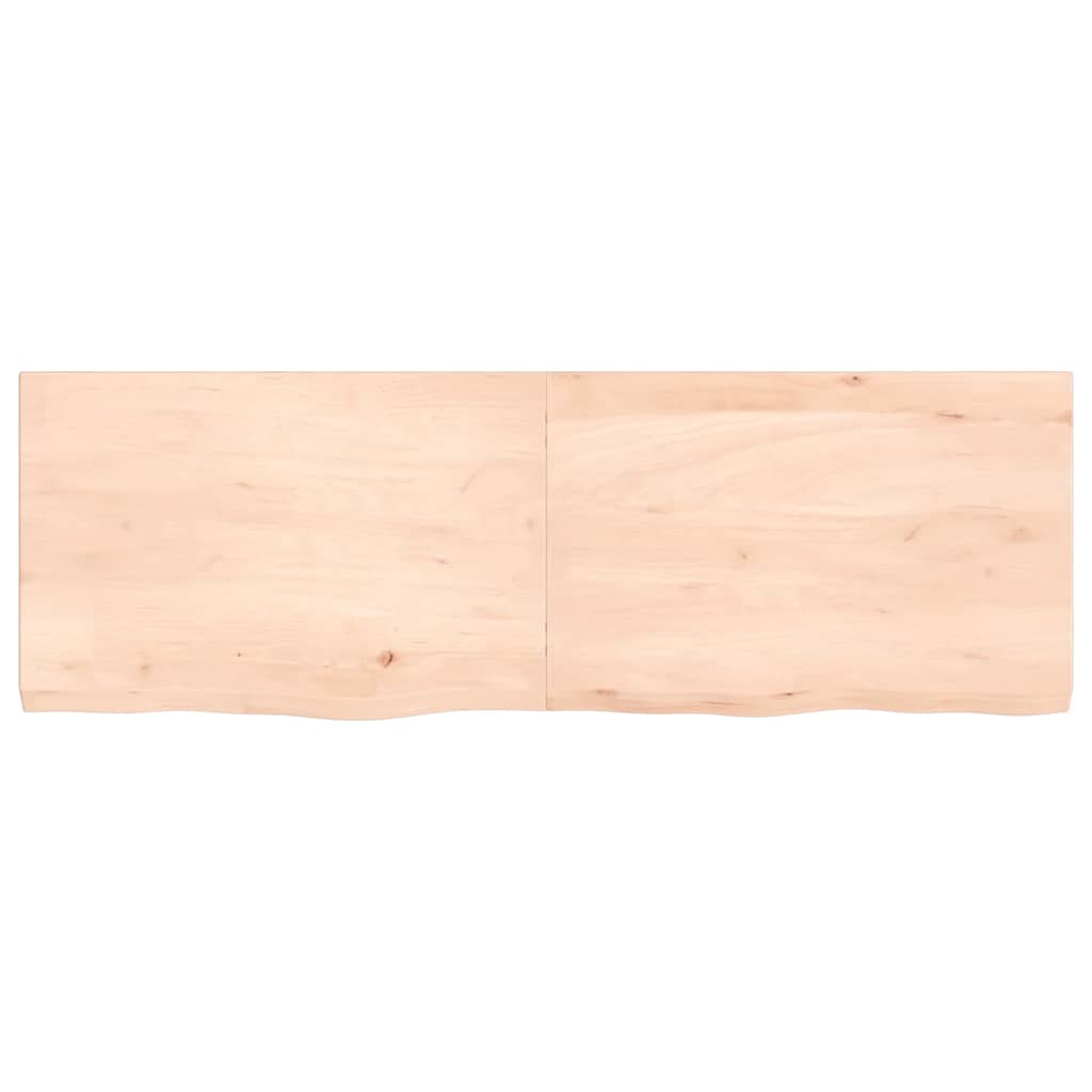 Ράφι Τοίχου 120x40x(2-4) εκ. από Ακατέργαστο Μασίφ Ξύλο Δρυός - Pakobazaar