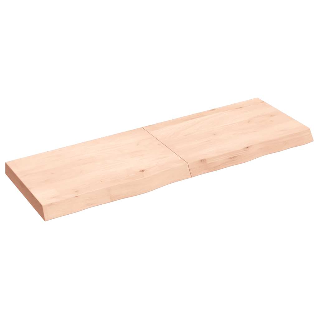 Ράφι Τοίχου 120x40x(2-6) εκ. από Ακατέργαστο Μασίφ Ξύλο Δρυός - Pakobazaar