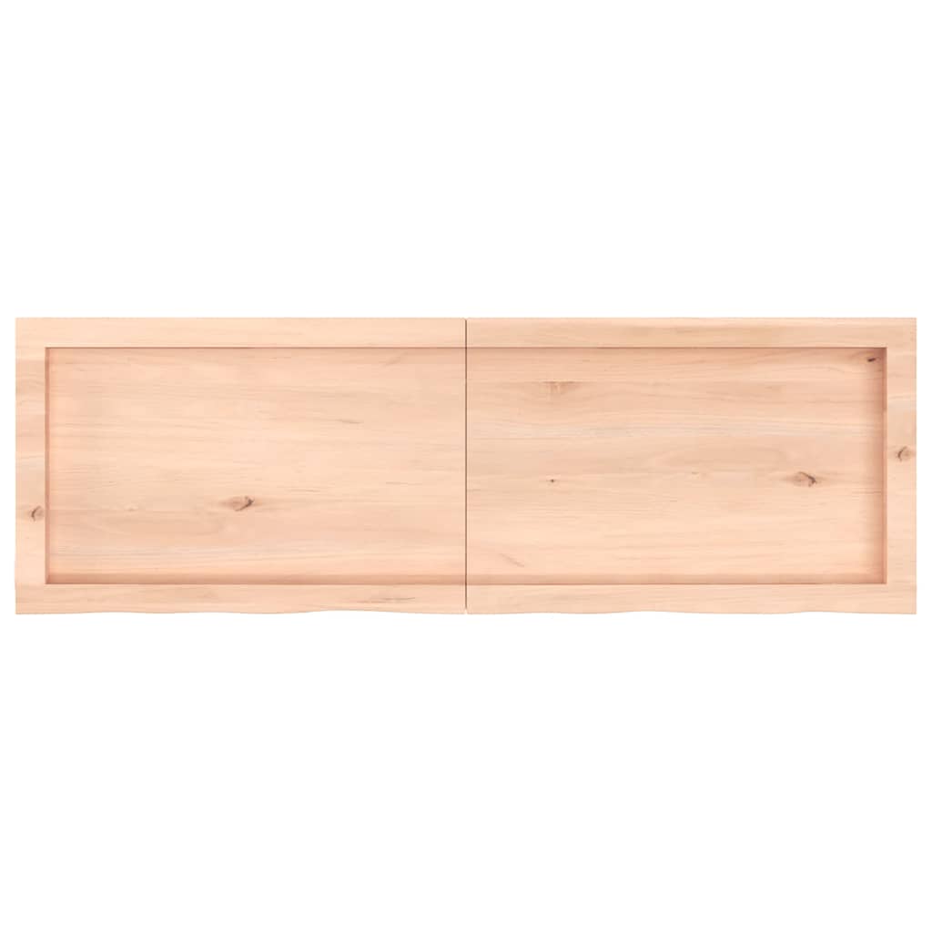 Ράφι Τοίχου 120x40x(2-6) εκ. από Ακατέργαστο Μασίφ Ξύλο Δρυός - Pakobazaar