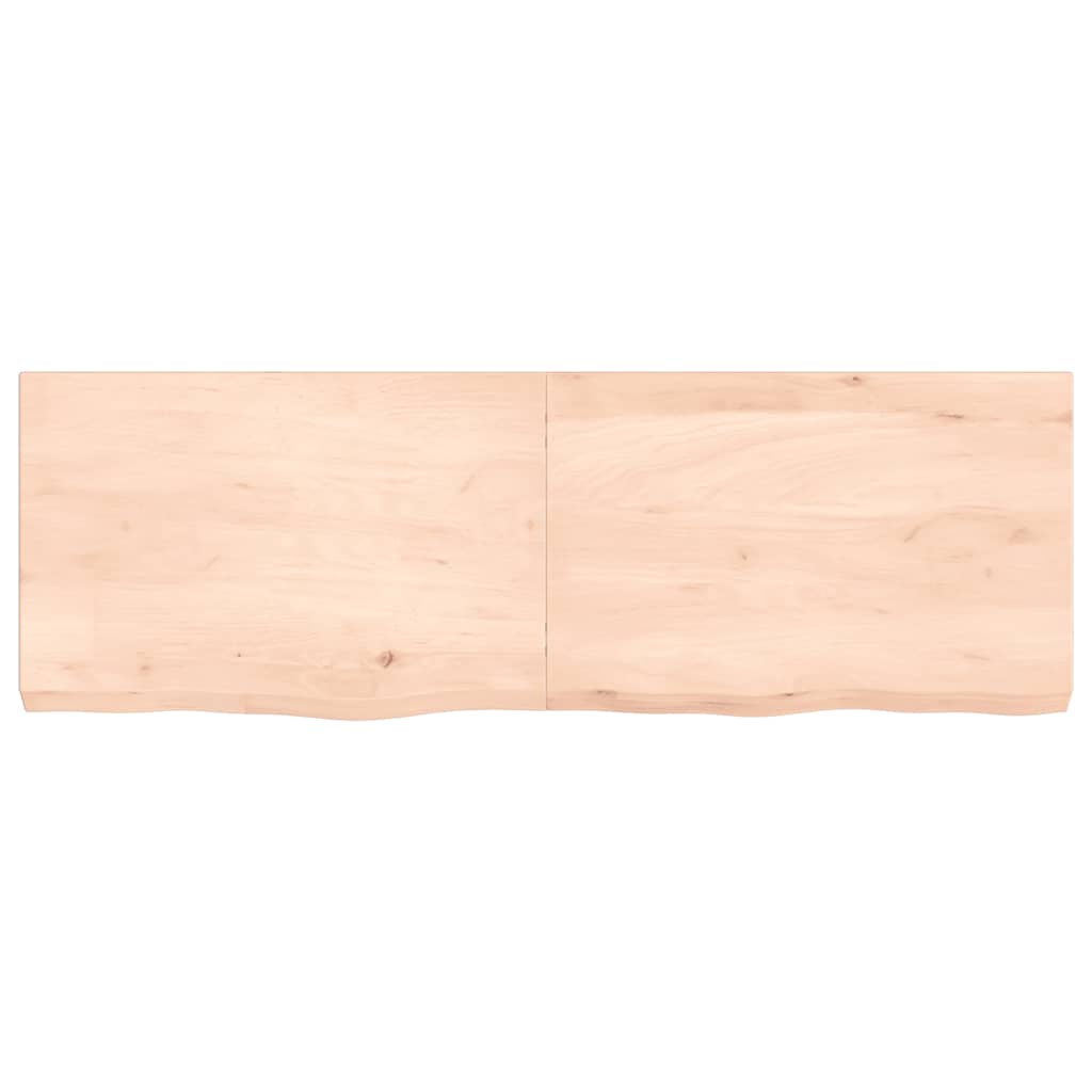 Ράφι Τοίχου 120x40x(2-6) εκ. από Ακατέργαστο Μασίφ Ξύλο Δρυός - Pakobazaar