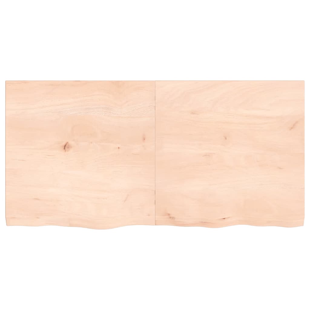 Ράφι Τοίχου 120x60x(2-4) εκ. από Ακατέργαστο Μασίφ Ξύλο Δρυός - Pakobazaar