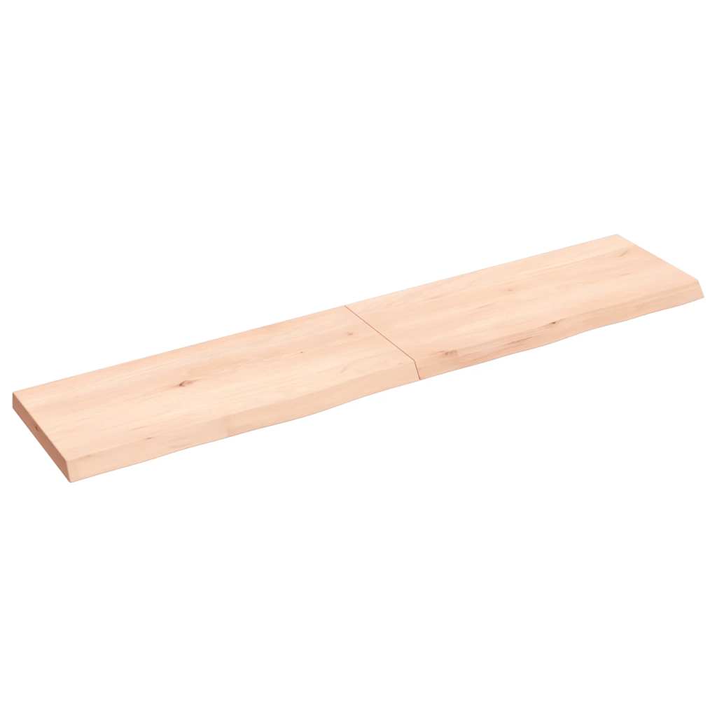 Ράφι Τοίχου 140x30x(2-4) εκ. από Ακατέργαστο Μασίφ Ξύλο Δρυός - Pakobazaar