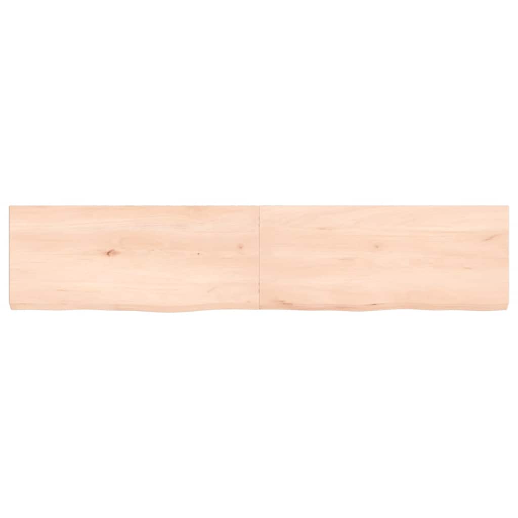 Ράφι Τοίχου 140x30x(2-4) εκ. από Ακατέργαστο Μασίφ Ξύλο Δρυός - Pakobazaar