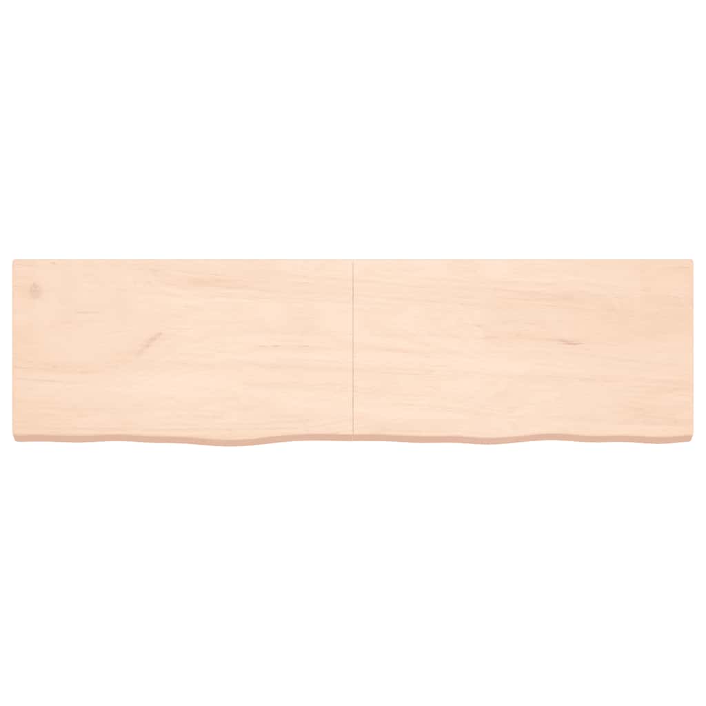 Ράφι Τοίχου 180x50x(2-6) εκ. από Ακατέργαστο Μασίφ Ξύλο Δρυός