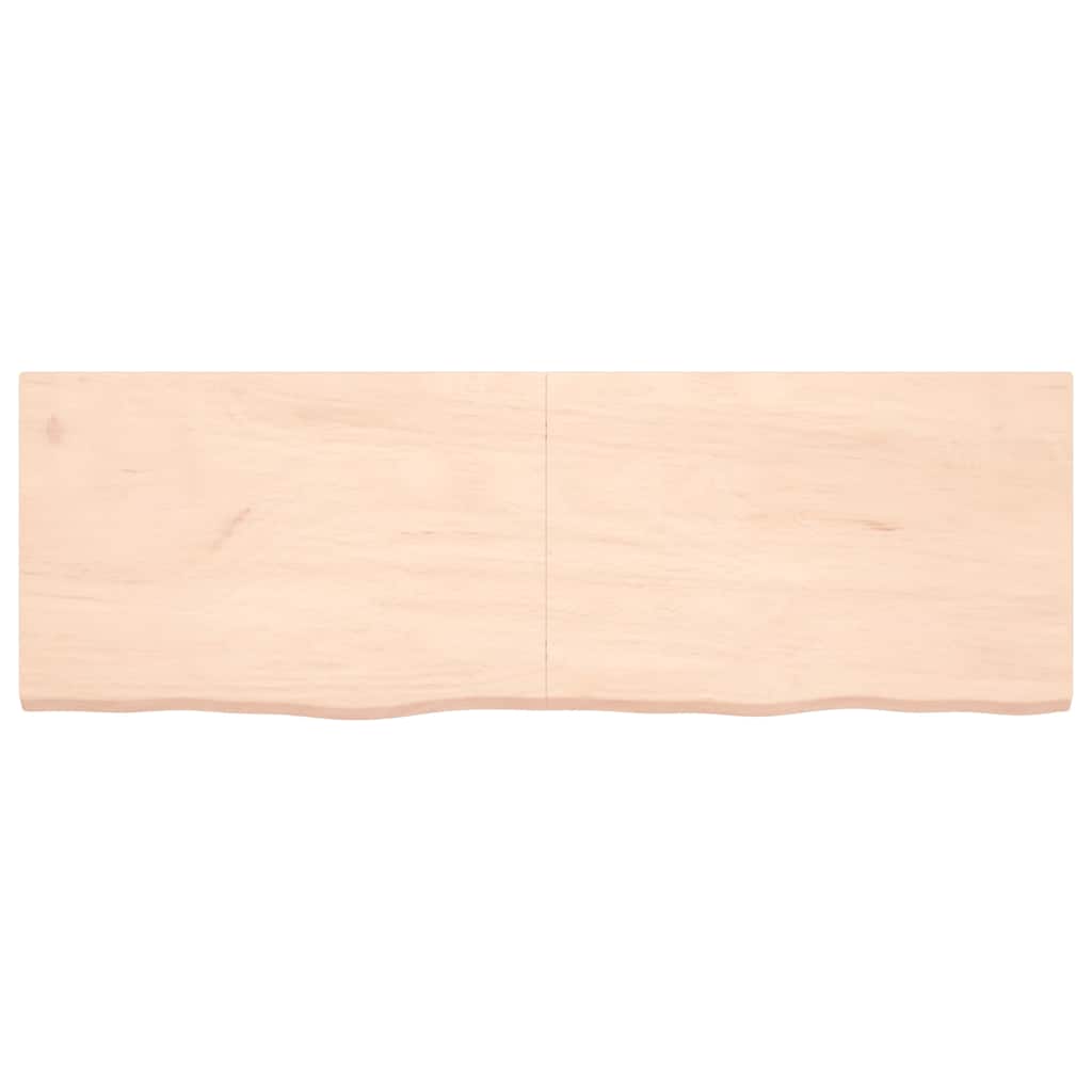 Ράφι Τοίχου 180x60x(2-4) εκ. από Ακατέργαστο Μασίφ Ξύλο Δρυός