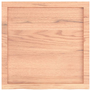 Ράφι Τοίχου Ανοιχτό Καφέ 60x60x(2-4)εκ. Επεξ. Μασίφ Ξύλο Δρυός