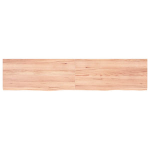 Ράφι Τοίχου Ανοιχτό Καφέ 180x40x(2-4)εκ. Επεξ. Μασίφ Ξύλο Δρυός - Pakobazaar