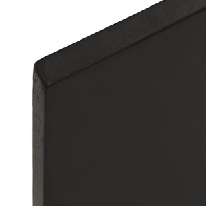 Ράφι Τοίχου Σκούρο Καφέ 60x40x2 εκ. Επεξεργ. Μασίφ Ξύλο Δρυός