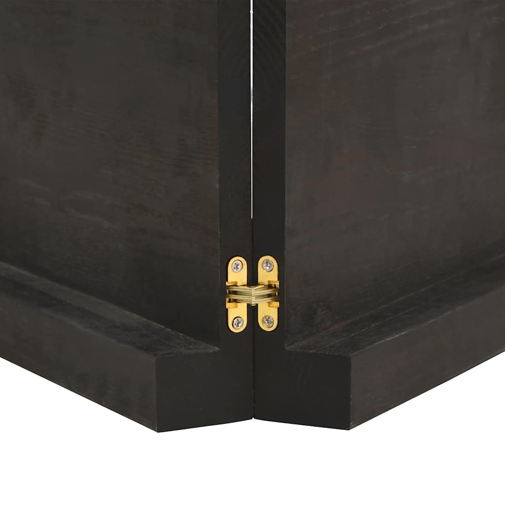 Ράφι Τοίχου Σκούρο Καφέ 160x30x(2-6) εκ. Επεξ. Μασίφ Ξύλο Δρυός - Pakobazaar