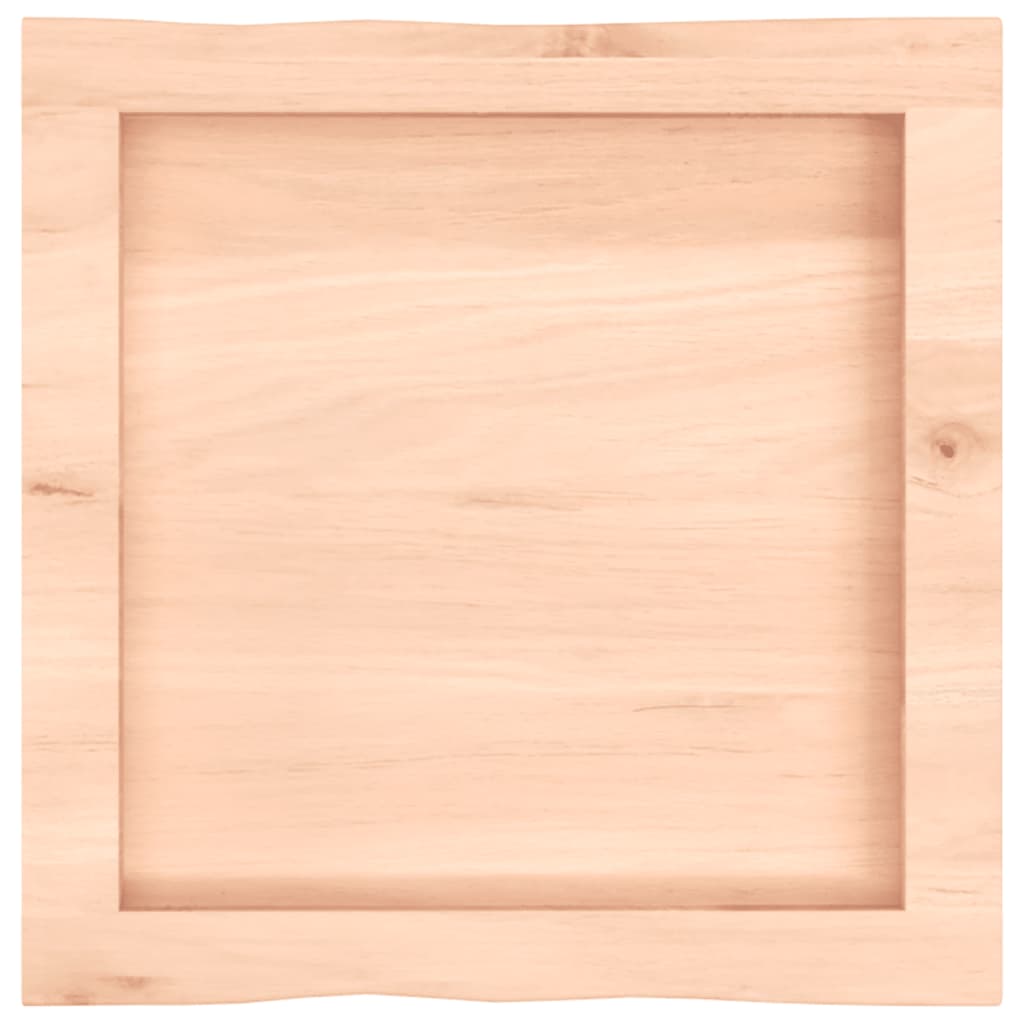Επιφάνεια Τραπεζιού 40x40x(2-4) εκ. Ακατέργ. Μασίφ Ξύλο Δρυός