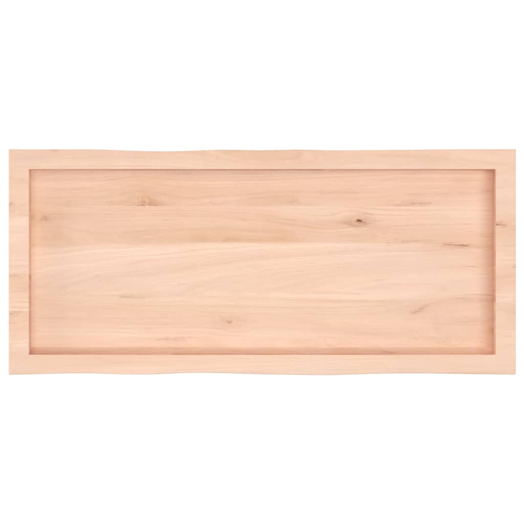 Επιφάνεια Τραπεζιού 100x40x(2-4) εκ. Ακατέργ. Μασίφ Ξύλο Δρυός
