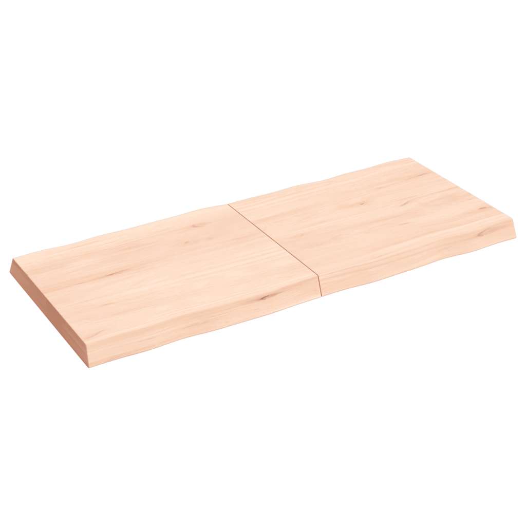 Επιφάνεια Τραπεζιού 120x50x(2-6) εκ. Ακατέργ. Μασίφ Ξύλο Δρυός