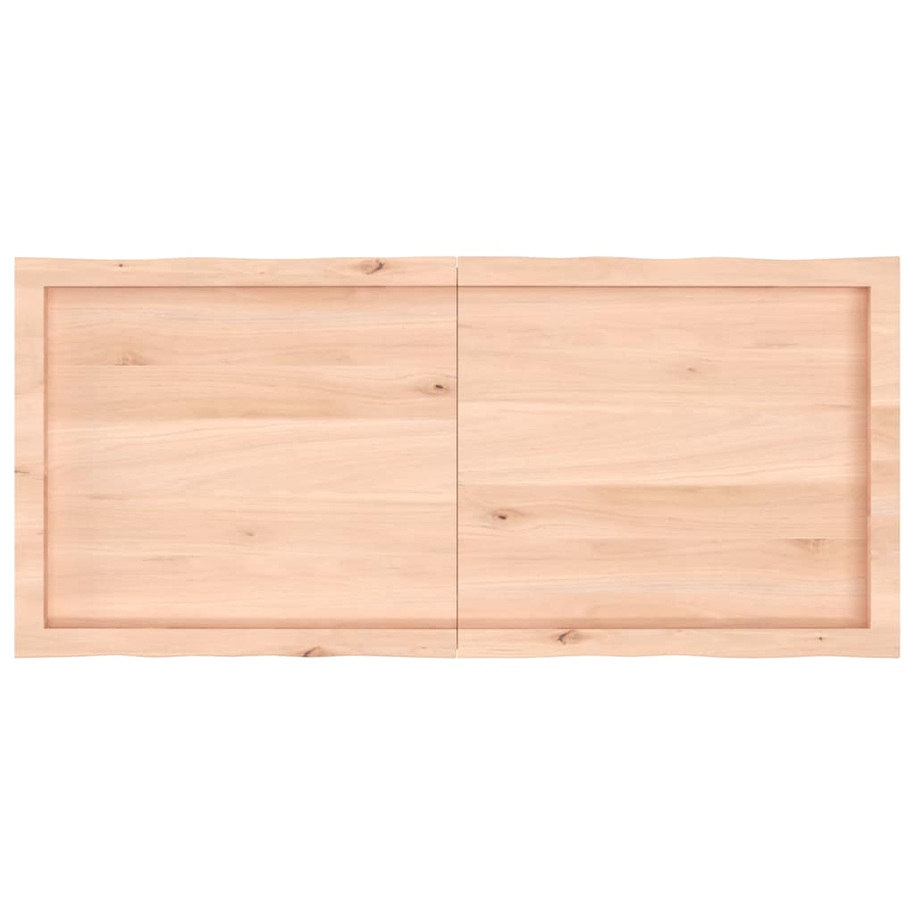 Επιφάνεια Τραπεζιού 120x50x(2-6) εκ. Ακατέργ. Μασίφ Ξύλο Δρυός