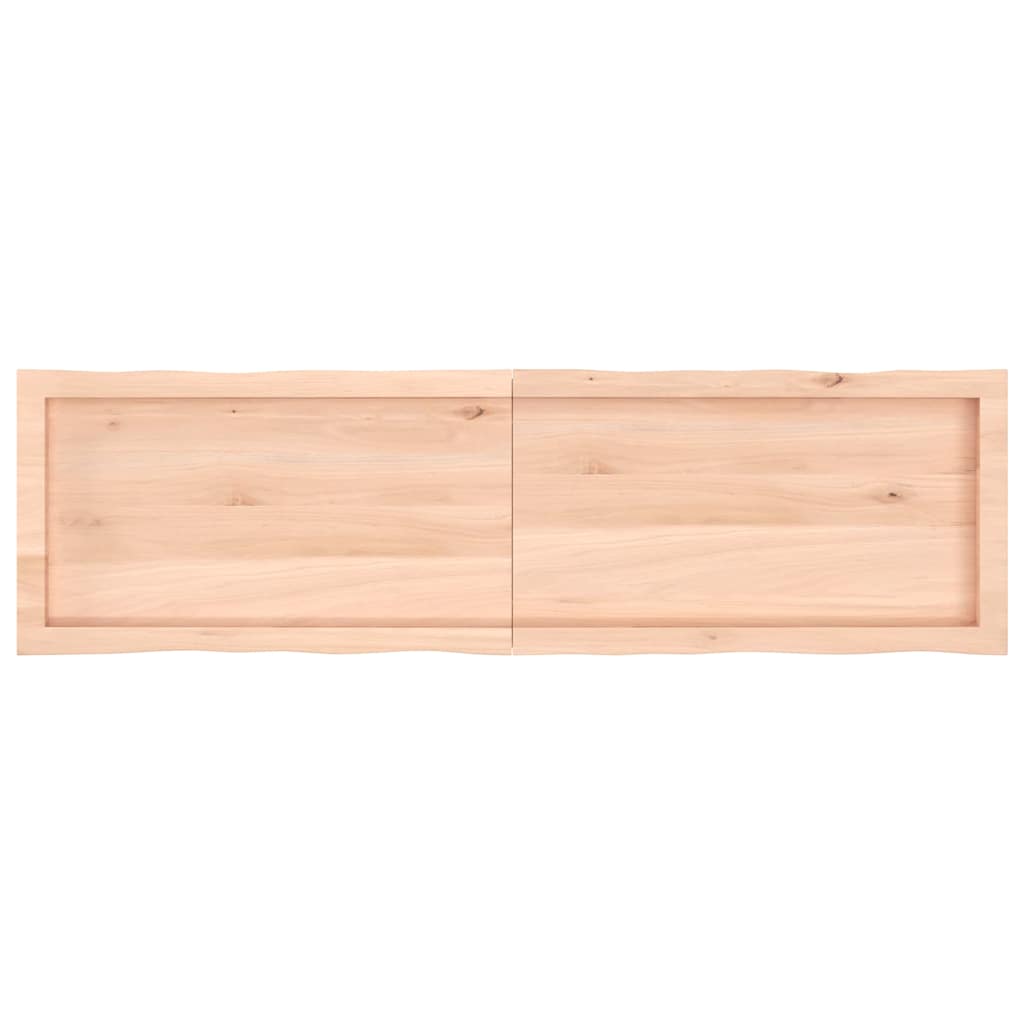 Επιφάνεια Τραπεζιού 140x40x(2-6) εκ. Ακατέργ. Μασίφ Ξύλο Δρυός