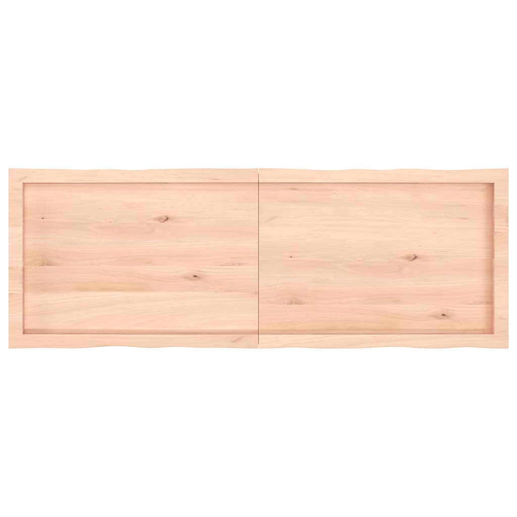 Επιφάνεια Τραπεζιού 140x50x(2-4) εκ. Ακατέργ. Μασίφ Ξύλο Δρυός