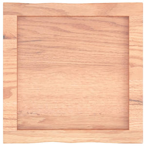 Επιφ Τραπεζιού Αν Καφέ 40x40x(2-6)εκ. Ακατέργ. Μασίφ Ξύλο Δρυός