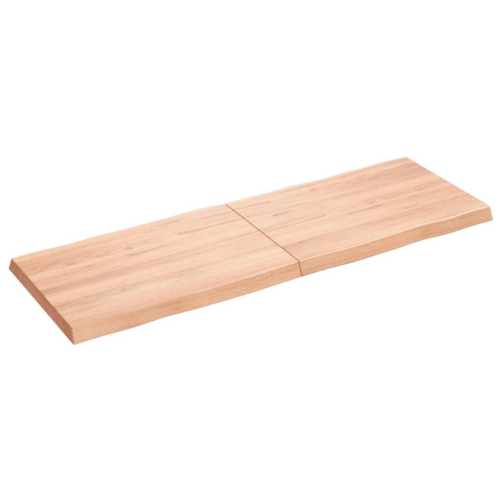 Επιφ Τραπεζιού Αν Καφέ 120x40x(2-4)εκ.Ακατέργ. Μασίφ Ξύλο Δρυός