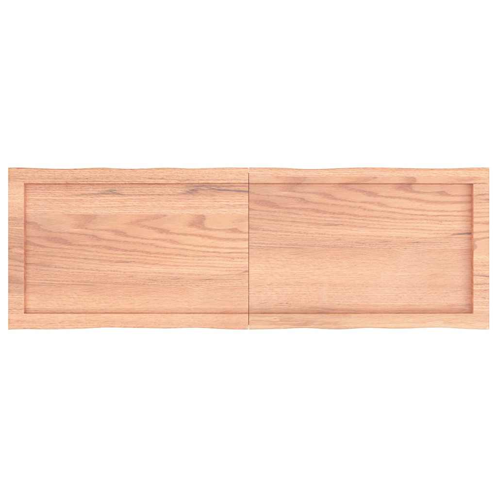 Επιφ Τραπεζιού Αν Καφέ 120x40x(2-4)εκ.Ακατέργ. Μασίφ Ξύλο Δρυός
