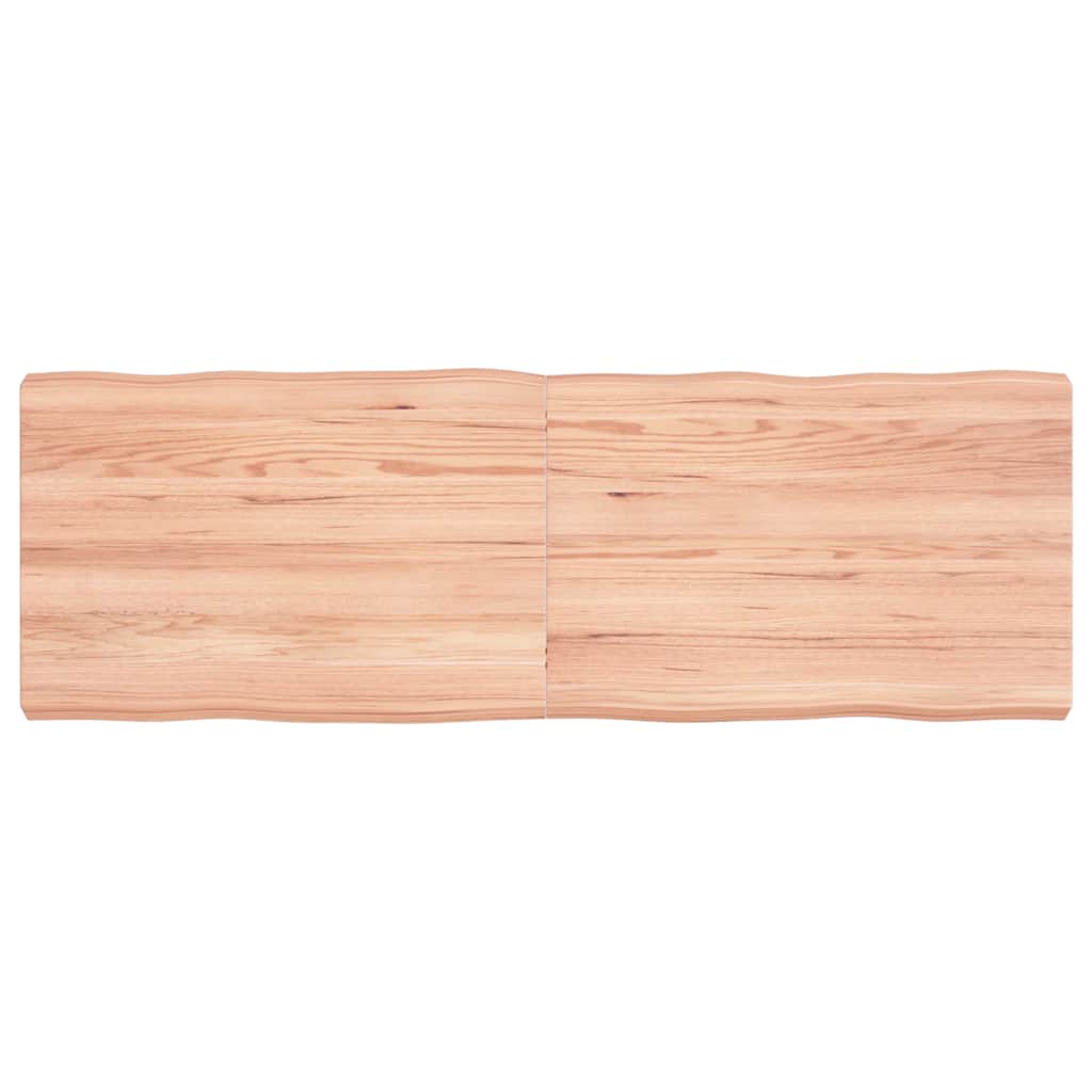 Επιφ Τραπεζιού Αν Καφέ 120x40x(2-6)εκ.Ακατέργ. Μασίφ Ξύλο Δρυός - Pakobazaar