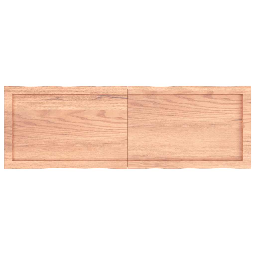 Επιφ Τραπεζιού Αν Καφέ 120x40x(2-6)εκ.Ακατέργ. Μασίφ Ξύλο Δρυός - Pakobazaar