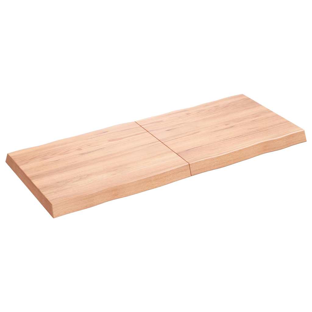Επιφ Τραπεζιού Αν Καφέ 120x50x(2-6)εκ.Ακατέργ. Μασίφ Ξύλο Δρυός