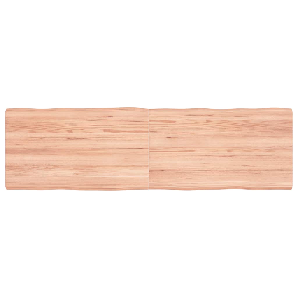 Επιφ Τραπεζιού Αν Καφέ 140x40x(2-4)εκ.Ακατέργ. Μασίφ Ξύλο Δρυός