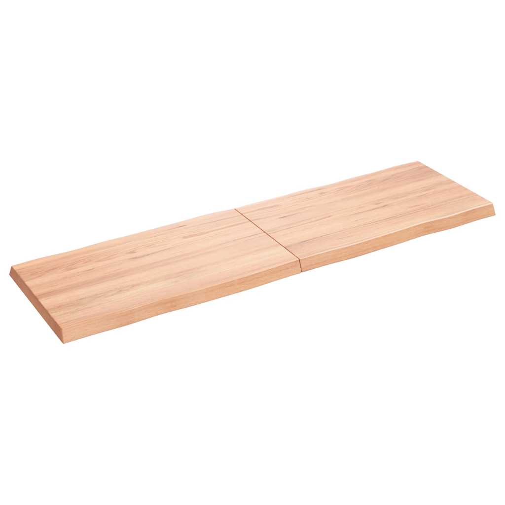 Επιφ Τραπεζιού Αν Καφέ 140x40x(2-4)εκ.Ακατέργ. Μασίφ Ξύλο Δρυός