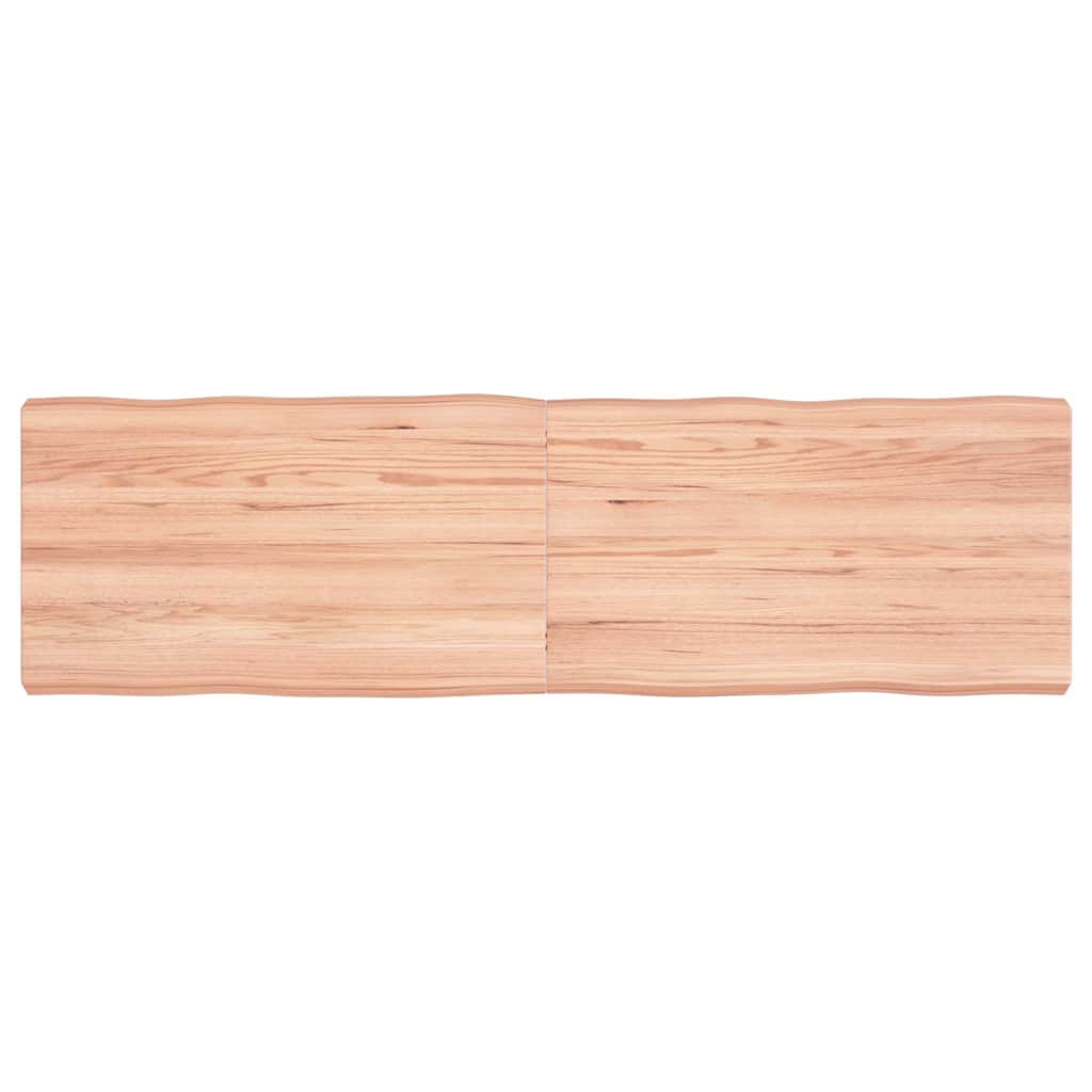 Επιφ Τραπεζιού Αν Καφέ 140x40x(2-6)εκ.Ακατέργ. Μασίφ Ξύλο Δρυός