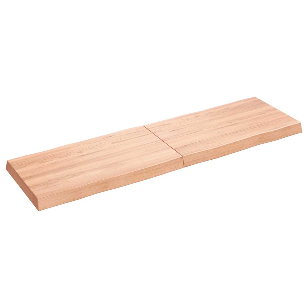 Επιφ Τραπεζιού Αν Καφέ 140x40x(2-6)εκ.Ακατέργ. Μασίφ Ξύλο Δρυός