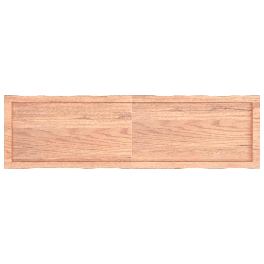 Επιφ Τραπεζιού Αν Καφέ 140x40x(2-6)εκ.Ακατέργ. Μασίφ Ξύλο Δρυός