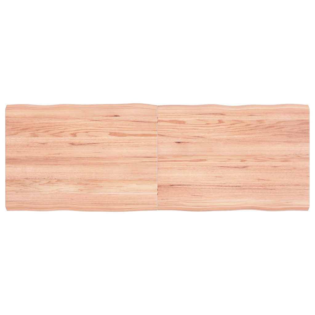 Επιφ Τραπεζιού Αν Καφέ 140x50x(2-4)εκ.Ακατέργ. Μασίφ Ξύλο Δρυός