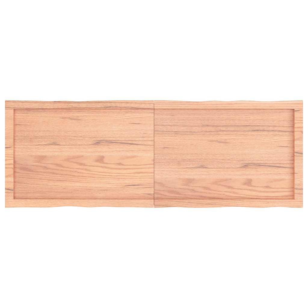 Επιφ Τραπεζιού Αν Καφέ 140x50x(2-4)εκ.Ακατέργ. Μασίφ Ξύλο Δρυός