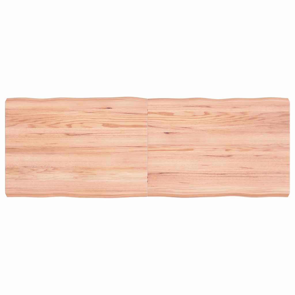 Επιφ Τραπεζιού Αν Καφέ 140x50x(2-6)εκ.Ακατέργ. Μασίφ Ξύλο Δρυός