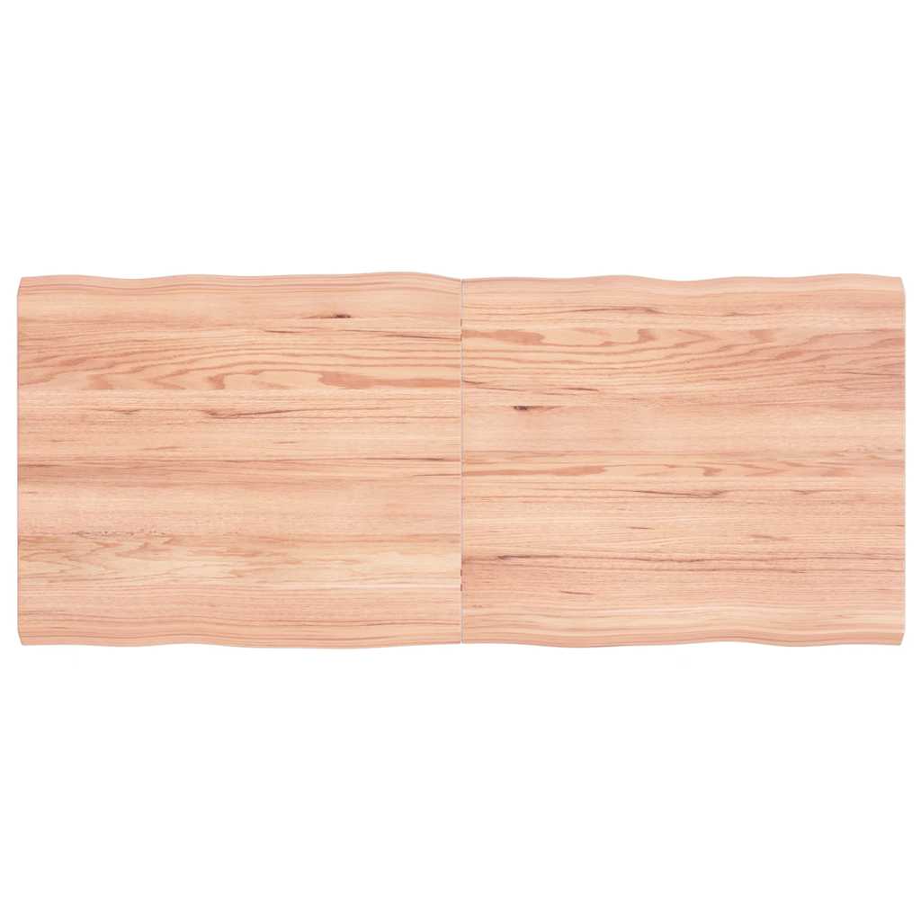 Επιφ Τραπεζιού Αν Καφέ 140x60x(2-4)εκ.Ακατέργ. Μασίφ Ξύλο Δρυός