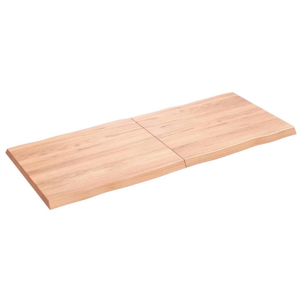 Επιφ Τραπεζιού Αν Καφέ 140x60x(2-4)εκ.Ακατέργ. Μασίφ Ξύλο Δρυός