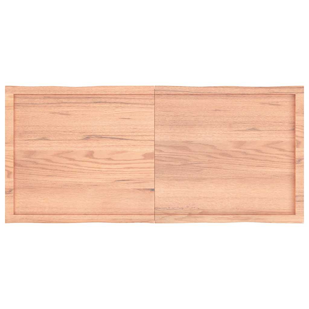Επιφ Τραπεζιού Αν Καφέ 140x60x(2-4)εκ.Ακατέργ. Μασίφ Ξύλο Δρυός