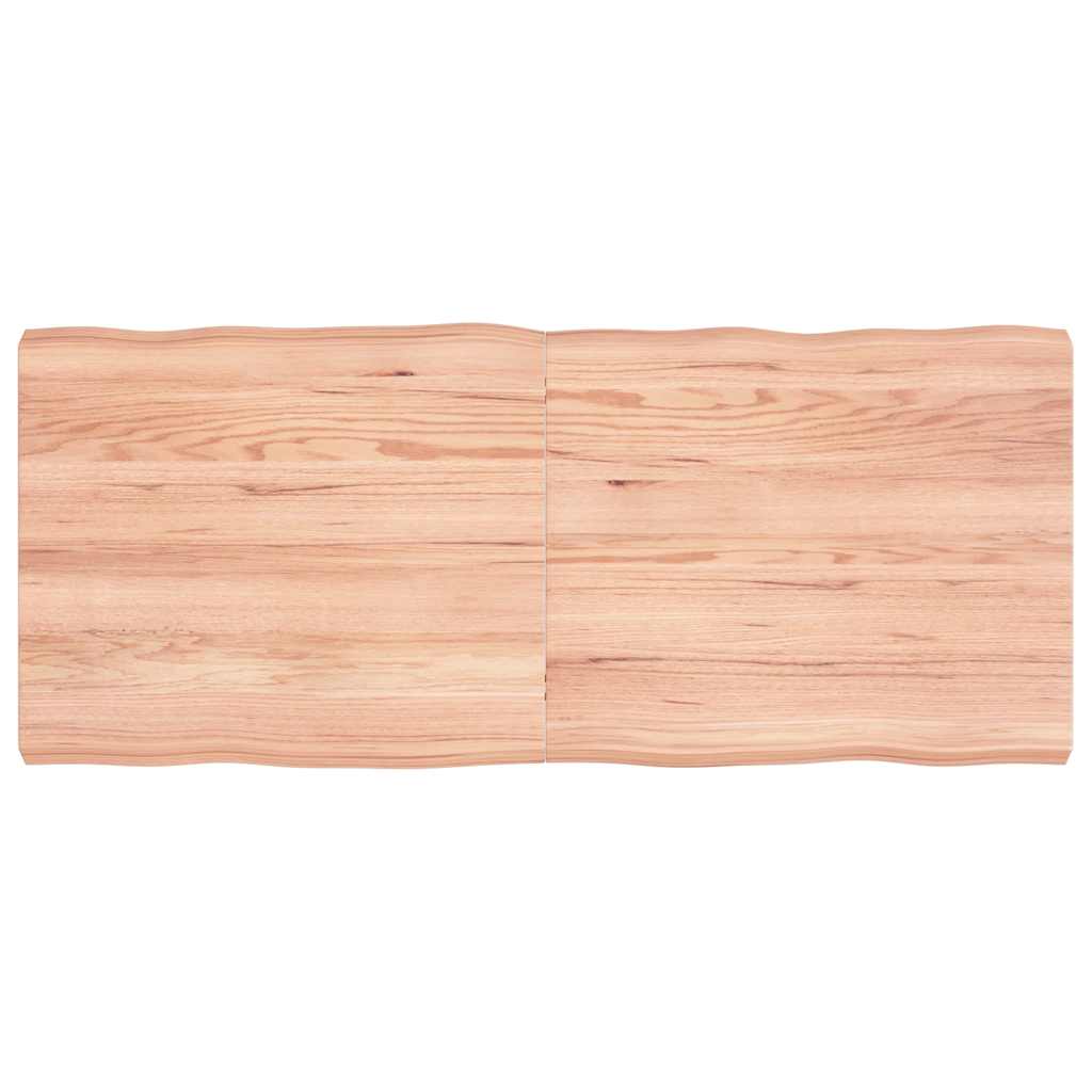 Επιφ Τραπεζιού Αν Καφέ 140x60x(2-6)εκ.Ακατέργ. Μασίφ Ξύλο Δρυός