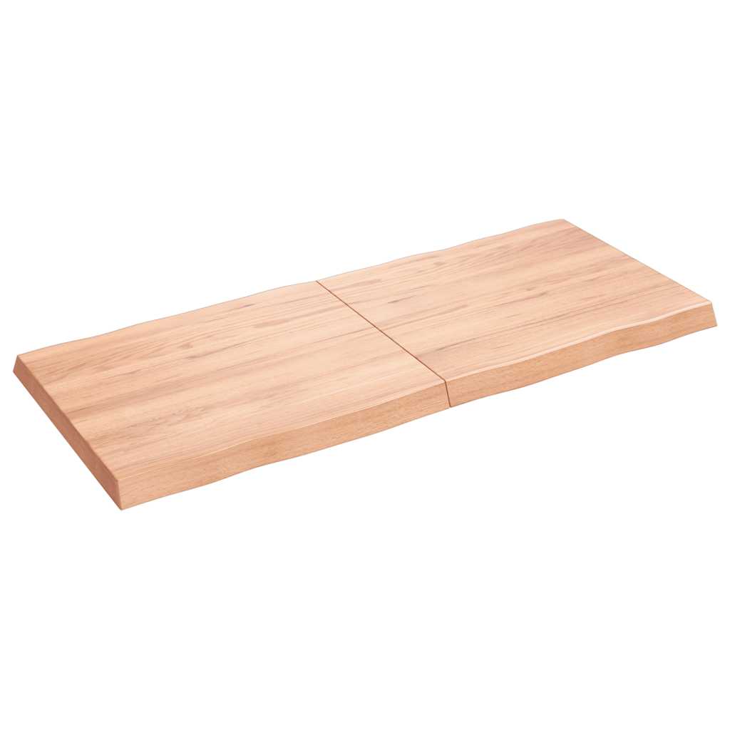 Επιφ Τραπεζιού Αν Καφέ 140x60x(2-6)εκ.Ακατέργ. Μασίφ Ξύλο Δρυός