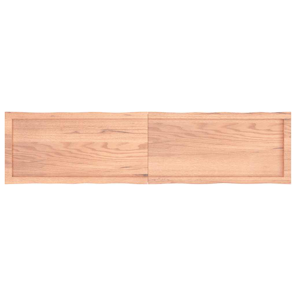 Επιφ Τραπεζιού Αν Καφέ 160x40x(2-6)εκ.Ακατέργ. Μασίφ Ξύλο Δρυός