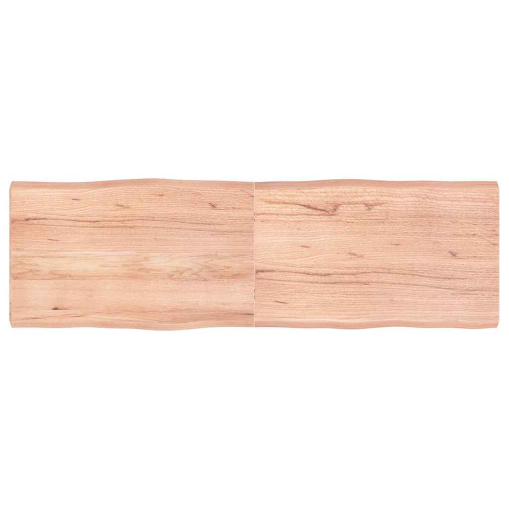Επιφ Τραπεζιού Αν Καφέ 160x50x(2-6)εκ.Ακατέργ. Μασίφ Ξύλο Δρυός