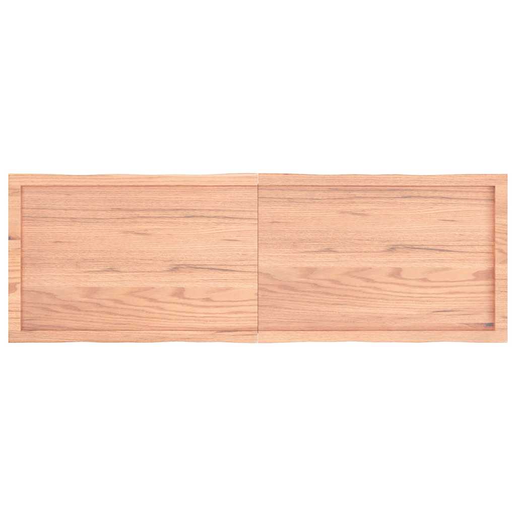 Επιφ Τραπεζιού Αν Καφέ 160x50x(2-6)εκ.Ακατέργ. Μασίφ Ξύλο Δρυός
