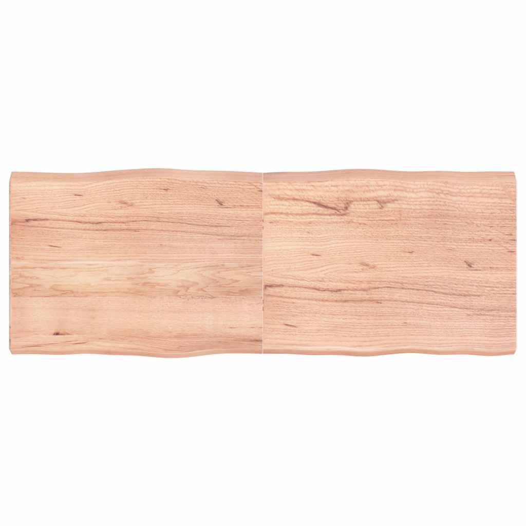 Επιφ Τραπεζιού Αν Καφέ 160x60x(2-6)εκ.Ακατέργ. Μασίφ Ξύλο Δρυός