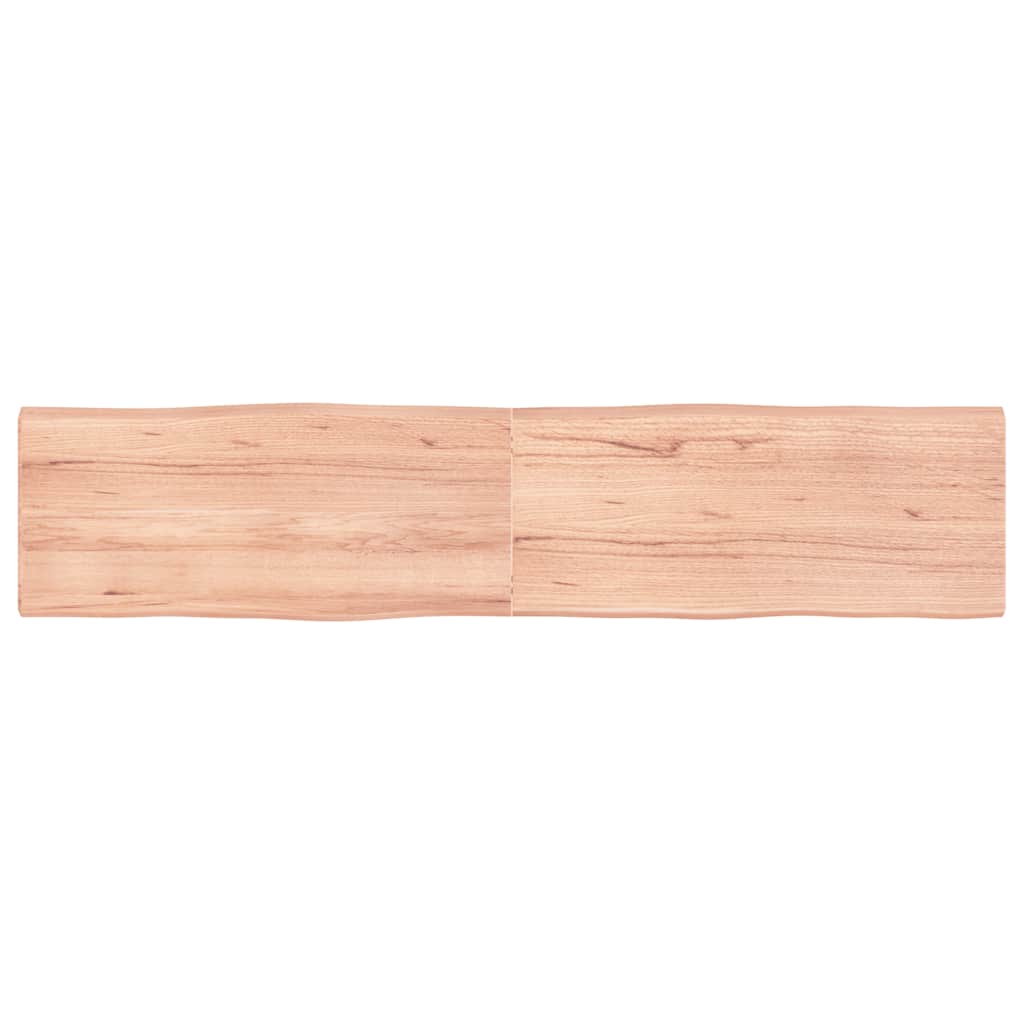 Επιφ Τραπεζιού Αν Καφέ 180x40x(2-4)εκ.Ακατέργ. Μασίφ Ξύλο Δρυός