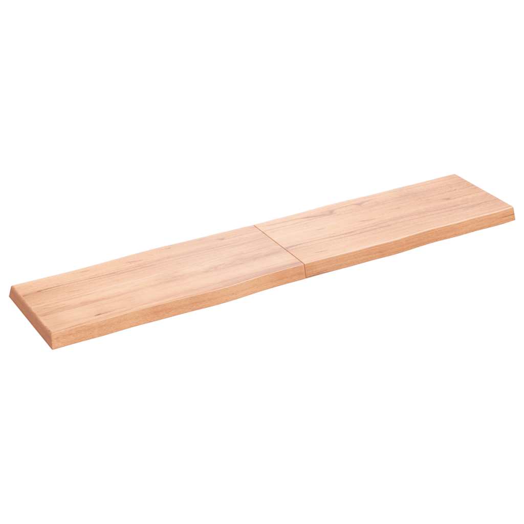 Επιφ Τραπεζιού Αν Καφέ 180x40x(2-6)εκ.Ακατέργ. Μασίφ Ξύλο Δρυός - Pakobazaar