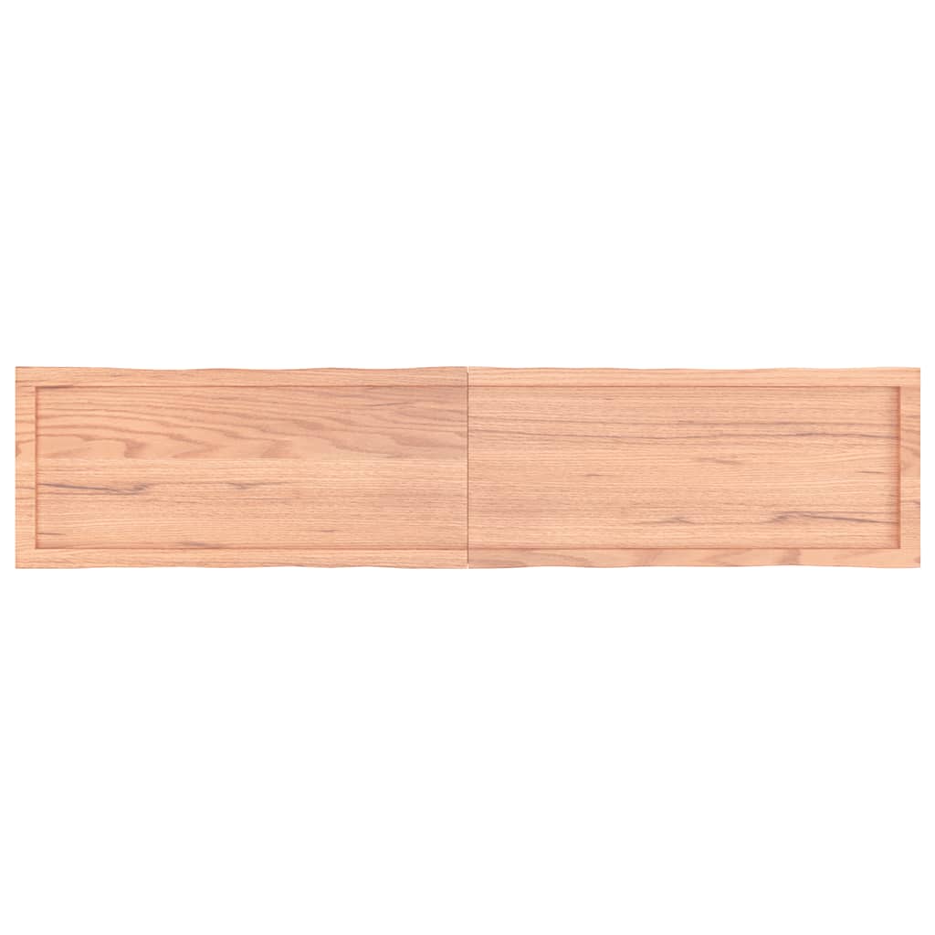 Επιφ Τραπεζιού Αν Καφέ 180x40x(2-6)εκ.Ακατέργ. Μασίφ Ξύλο Δρυός - Pakobazaar
