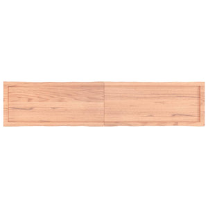 Επιφ Τραπεζιού Αν Καφέ 180x40x(2-6)εκ.Ακατέργ. Μασίφ Ξύλο Δρυός - Pakobazaar