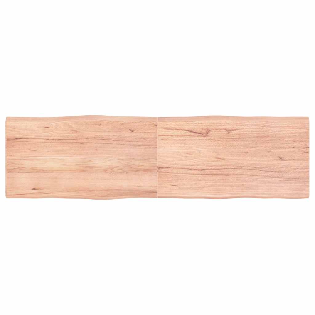Επιφ Τραπεζιού Αν Καφέ 180x50x(2-4)εκ.Ακατέργ. Μασίφ Ξύλο Δρυός