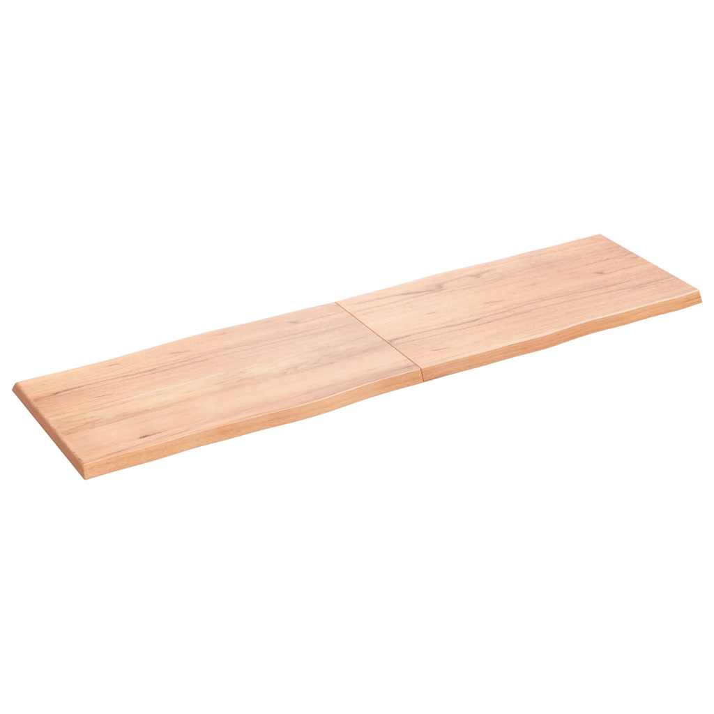 Επιφ Τραπεζιού Αν Καφέ 180x50x(2-4)εκ.Ακατέργ. Μασίφ Ξύλο Δρυός