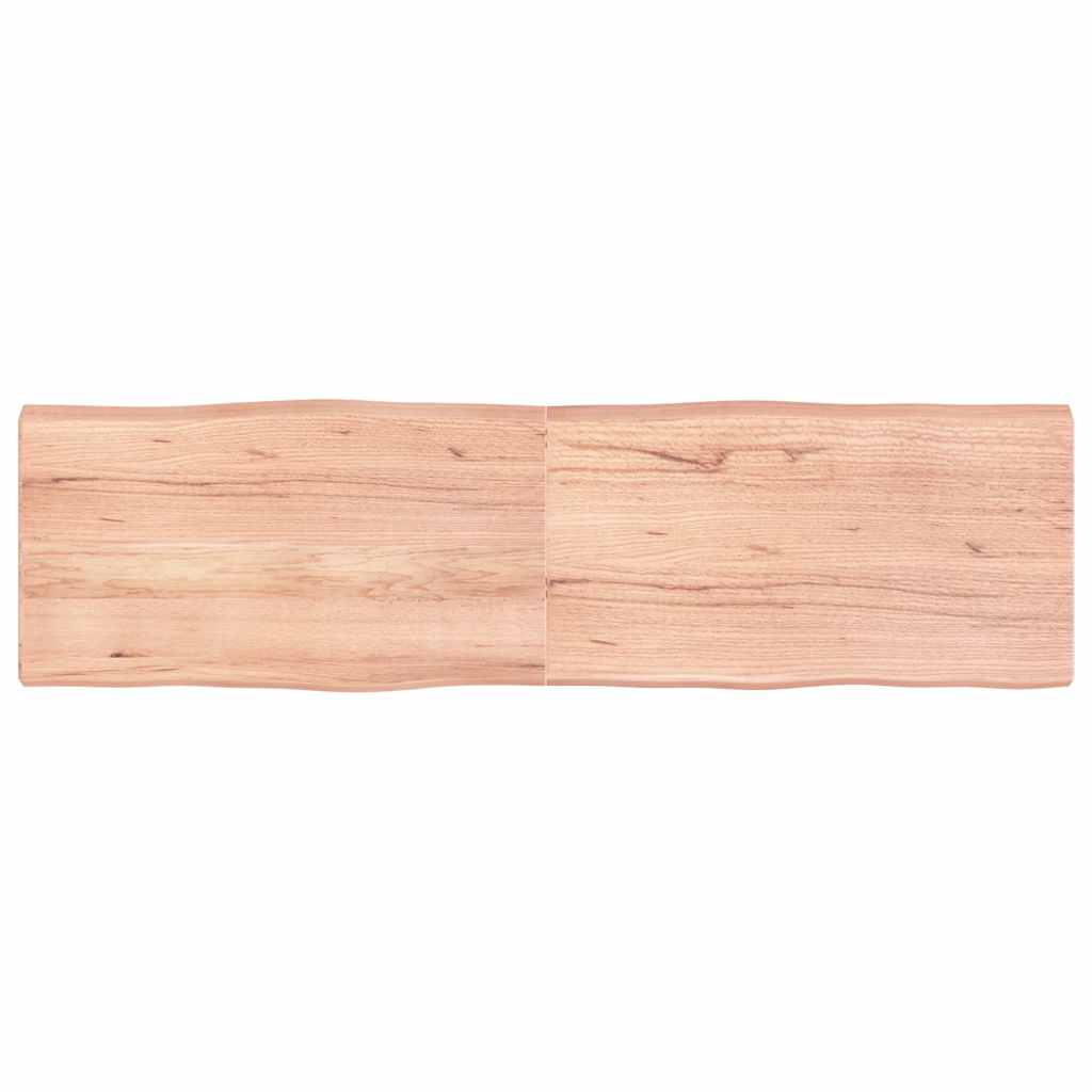 Επιφ Τραπεζιού Αν Καφέ 180x50x(2-6)εκ.Ακατέργ. Μασίφ Ξύλο Δρυός