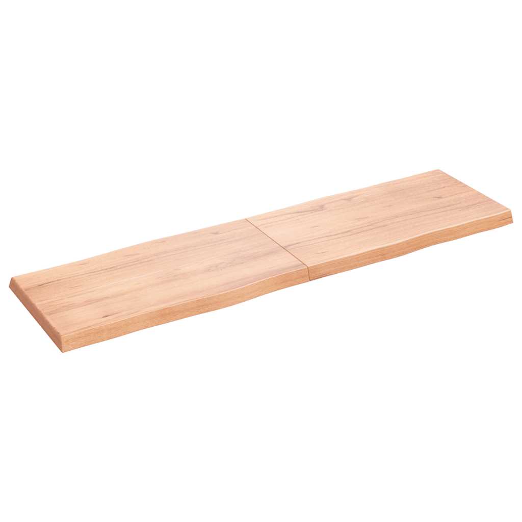 Επιφ Τραπεζιού Αν Καφέ 180x50x(2-6)εκ.Ακατέργ. Μασίφ Ξύλο Δρυός